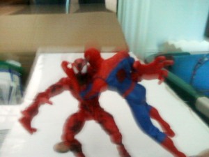 Get him, Spiderman!